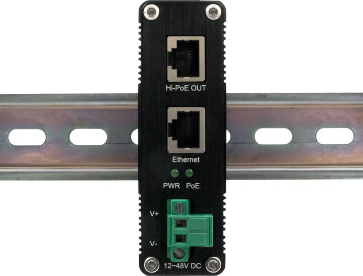 Actual product image Exsys Industrial PoE+ Gigabit Injector 60W (802.3at (PoE+), 802.3bt (PoE++), 802.3af (PoE), 60 W)