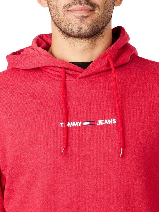 Produktbild Tommy Hilfiger Tommy Jeans Straight Logo Hoodie deep crimson (M)