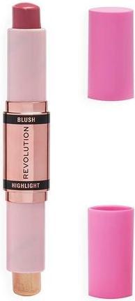 Actual product image Makeup Revolution Blush & Highlight Stick (Mauve Glow)