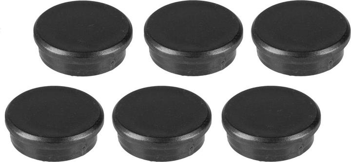 Produktbild Idena Magnete rund 6 Stück, schwarz, Ø24mm (6 x)