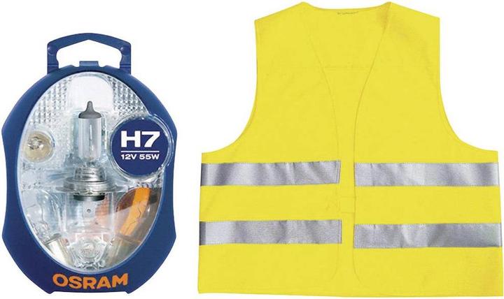 Actual product image Osram Spare lamp box + safety waistcoat EN 471 (H7)