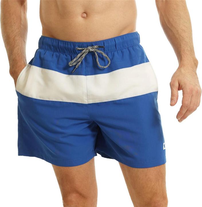 Actual product image Ript Essentials Mens Contrast Striped Swim Shorts (M)