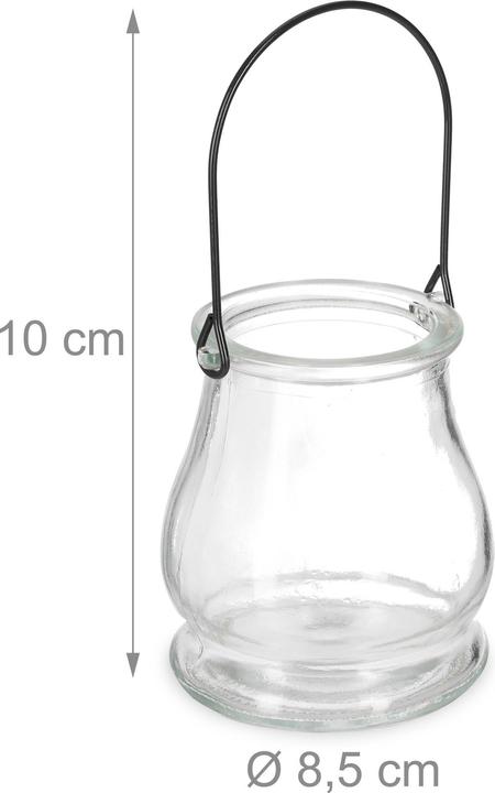 Actual product image Relaxdays 12x lantern (12 x, 8.5 x 8.5 x 10 cm)
