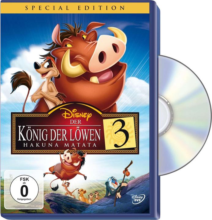 Actual product image The Lion King 3 - Hakuna Matata (DVD, 2004, German, Turkish, Arabic, English)