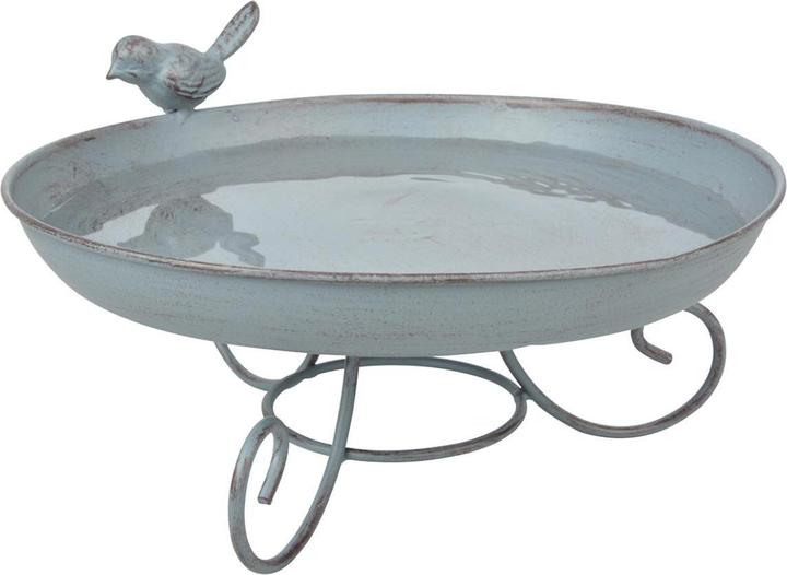 Esschert Design Grey Métal Mangeoire pour oiseaux sur pied