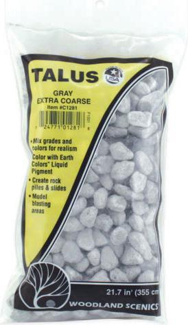 Actual product image Bachmann Trains Rock chunks, gray, extra coarse
