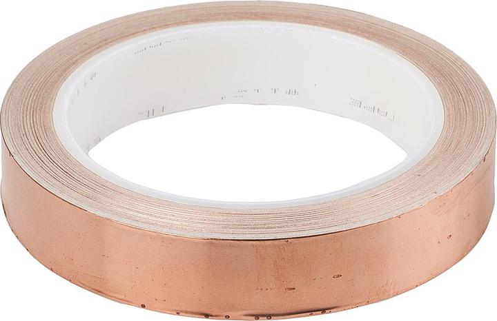 Produktbild 3M 1181 Metallband Kupferband leitend, Stärke 0.04mm, 19.1mm x 16m, -20°C bis +155°C, Haftung 3,8 N/ (19.10 mm)