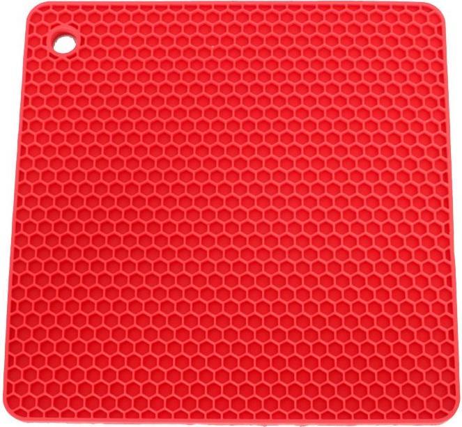 LotusGrill Potholders quadrato rosso fuoco (Silicone)