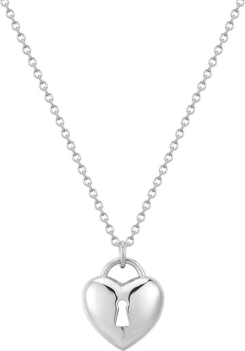 Rafaela Donata Damen Halskette Herz mit Schlüsselloch - 37576 (Sterling Silber)
