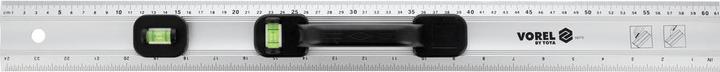 Image du produit Toya Règle de construction 600 mm Al avec niveau à bulle (60 cm)