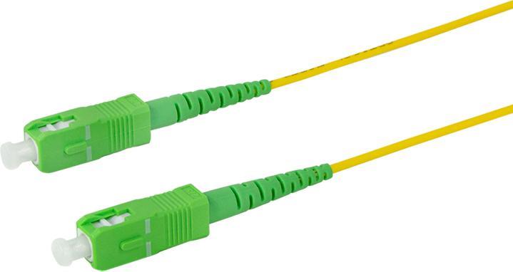 Produktbild LogiLink LWL Patchkabel, 2x SC-Simplex, OS2, 20 m, gelb SC-Simplex Stecker (20 m)