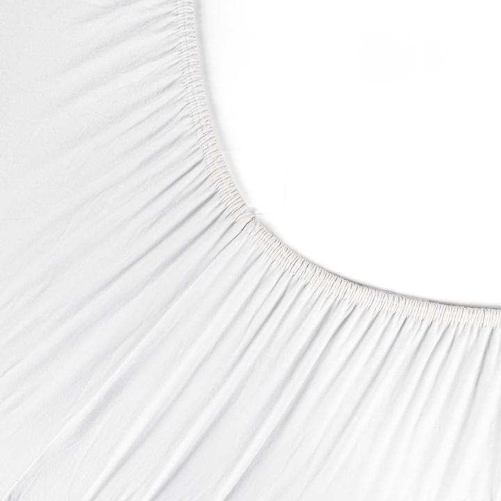 Productafbeelding Eurofirany Jersey-hoeslaken met 240x200 cm elastisch katoen witte kleur 190 g/m2 Eurofirana Premium (240 x 220 cm)
