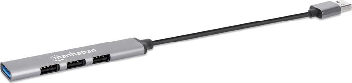 Produktbild Manhattan 4Port USB-A Hub 3x480Mbit/s 1xGbit/s USB-A Stecker (USB-A, 4 Ports)