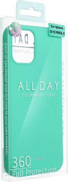 Actual product image Roar Back panel cover case COLORFUL JELLY for IPHONE 16 mint (Apple iPhone 16)