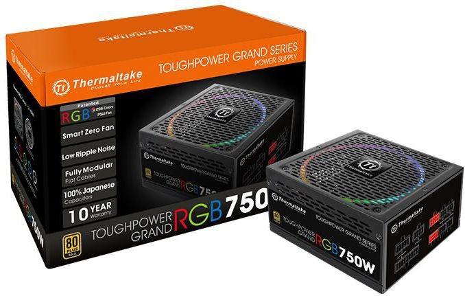 Actual product image Thermaltake Power supply Toughpower Grand RGB 750W PS-TPG-0750FPCGEU-R (750 W, Active, 140 mm) (750 W)