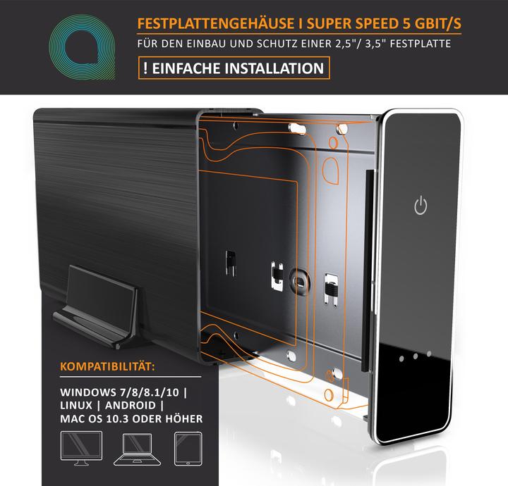 Actual product image Aplic USB 3.0 hard drive enclosure external 3,5" (3.5")