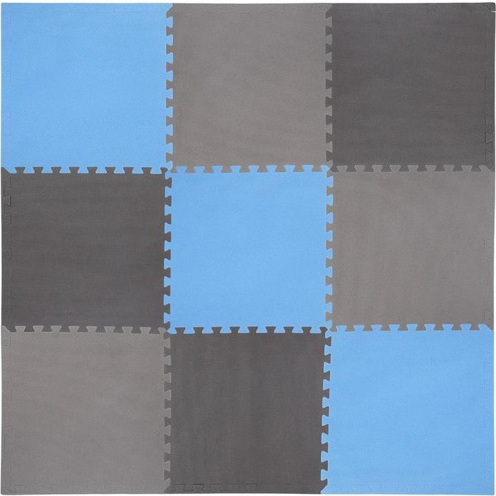 Produktbild One Faltmatte für Training HMS MP10, hellgrau-blau-dunkelgrau, 60x60x1,0 cm, 9-teilig (1 cm)