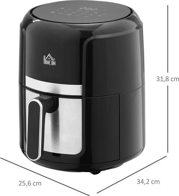 Immagine prodotto Swisshandel24 Heissluftfritteuse 4 L, 12 Programme, 80-200° C Temperatur, Antihaft, Schwarz