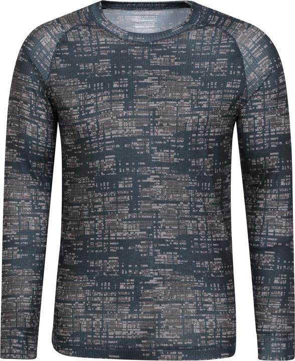 Actual product image Mountain Warehouse Mens Talus Printed Long-Sleeved Thermal Top (S)