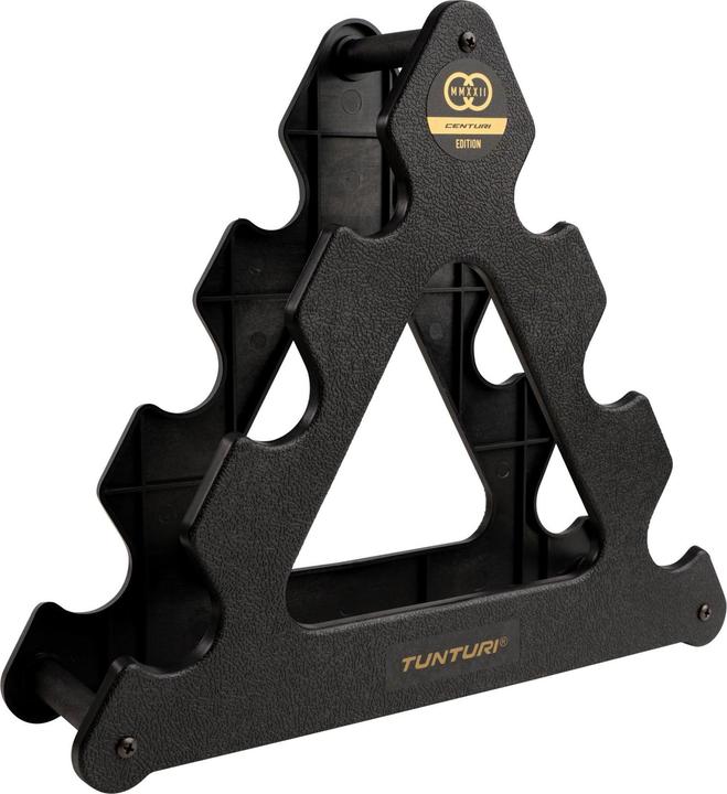 Actual product image Tunturi Centuri Neopren Kurzhantelset mit Ständer (2 x 1 kg, 2 x 2 kg, 2 x 3 kg)