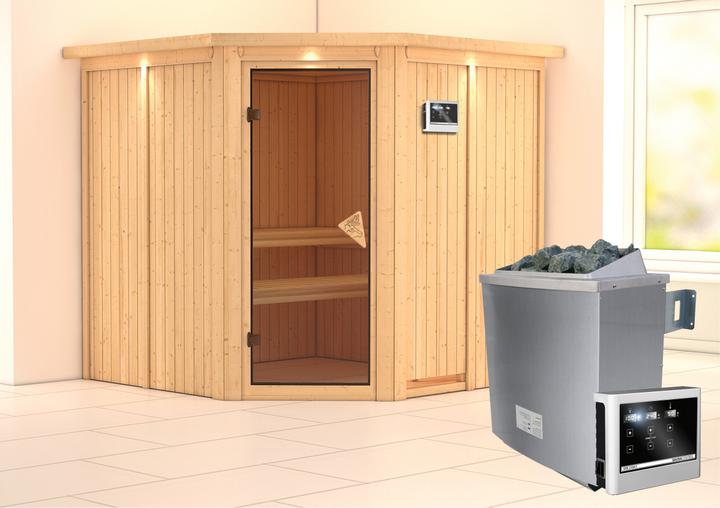 Actual product image Karibu Jarin with roof wreath (9 KW external control)