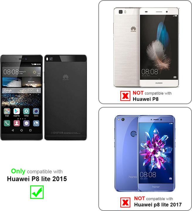 Immagine prodotto Cadorabo Vetro di protezione del display (1 Pezzo/i, Huawei P8 Lite)