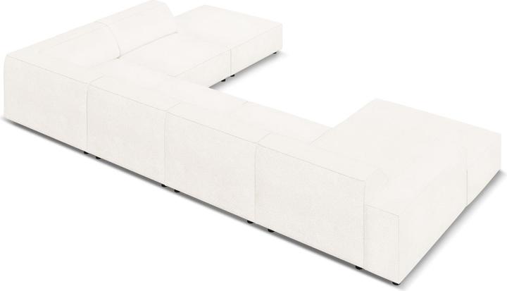Actual product image Micadoni Boucle Panoramic Right Corner Sofa, "Jodie", 7 Seats, 364x262x70Made in Europe (Sofa landscape)