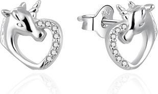 Agato Silver Earrings Unicorns Agt-Ed013pw (Silber)