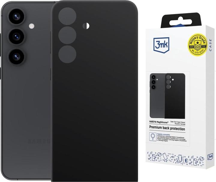 Actual product image 3MK Etui Hardy MagSilicone do Samsung Galaxy S24 czarny (Samsung Galaxy S24)