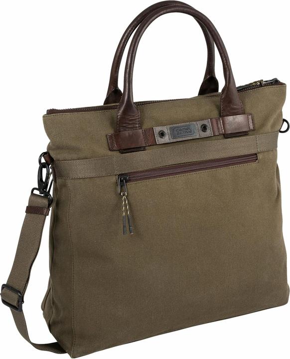Immagine prodotto Camel Active Borsa a tracolla in tela e pelle in stile erboristeria