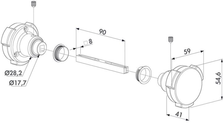 Immagine prodotto Locinox Manopola di sicurezza KIDLOC (Connettore per pulsante, 1 pz.)