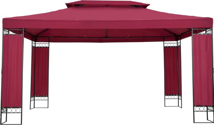 Produktbild Uniprodo Gartenpavillon Pavillon Festzelt Partyzelt Stahl 3x4m Beige (394 cm, 294 cm)