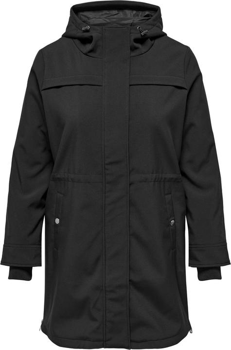 Only Kapuze Gerippte Ärmelbündchen Mantel Langer Parka