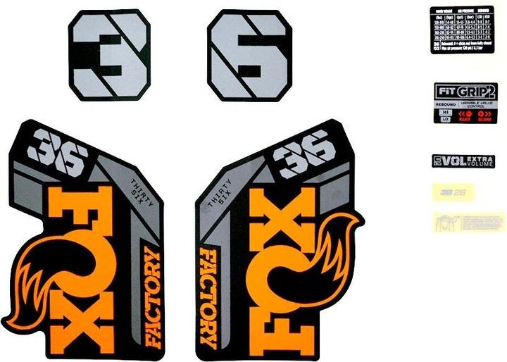 Fox Decal Kit Aufklebersatz für 36 Federgabel Modell 2021