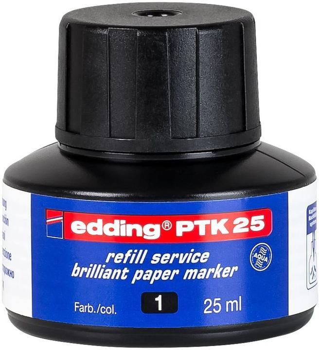 Edding Refill ink 25ml, black (Marker Refill Ink, Black)