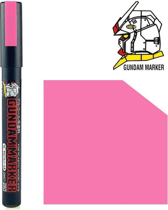 Image du produit GSI Creos MR.HOBBY GM14 Gundam Marker, Paint Type, Markers, To Paint Gunpla, Pink Fluorescent, Chise (Pink, 1 x)