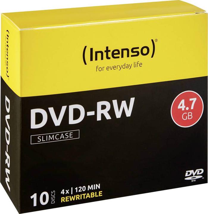 Intenso DVD-RW vierge 10 pcs 4.7 GB 120 min réinscriptible (10 x)