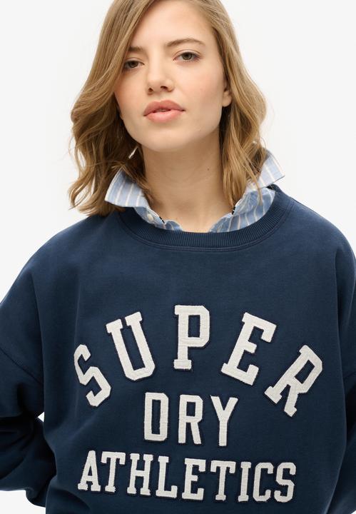 Actual product image Superdry Ath Ess Relaxed Applique Crew (8)