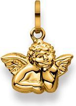 Immagine prodotto Muau Ciondolo angelo oro giallo 750, 16x13mm (Oro bianco, Giallo oro, Oro rosso o semplicemente argento)