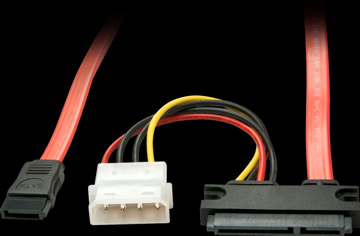 Produktbild Lindy SATA-Kabel interne Stromversorgung, 4-polig, SATA bis SATA Combo (W)