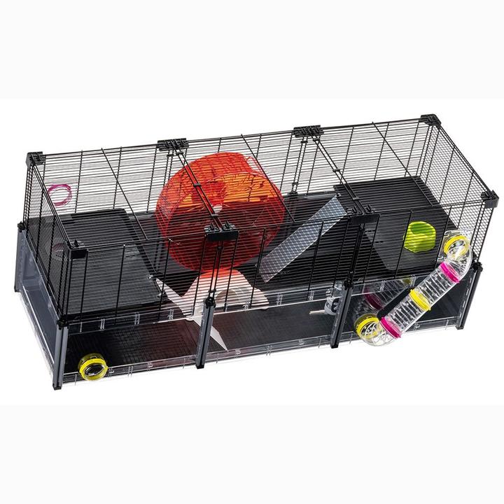 Actual product image Ferplast Multipla Hamster Large grey, 107.5x37.5x h 42cm (1 pc)