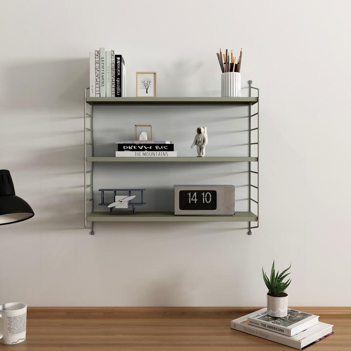 Produktbild En.Casa Modulares Wandregal Strängnäs 4er Set Kamelfarben