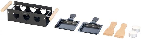 Actual product image Rosenstein & Söhne Tea light raclette for 2 people, with scrapers and tea lights