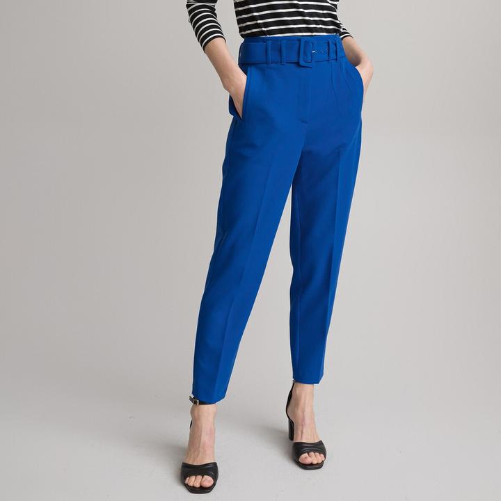 Produktbild La Redoute Collections Röhrenhose mit Gürtel (24)