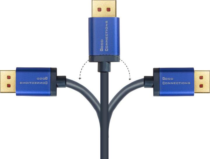 Image du produit Good Connections GC 4814-SF020B Câble DisplayPort DP1.4 mâle Flex 8Ka60 Hz 2 m (2 m, DisplayPort)