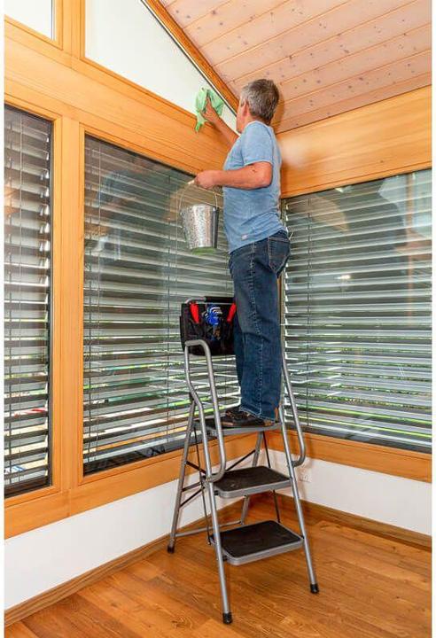 Produktbild Tedura Sicherheitsleiter 3 Stufen (Trittleiter, 135 cm)