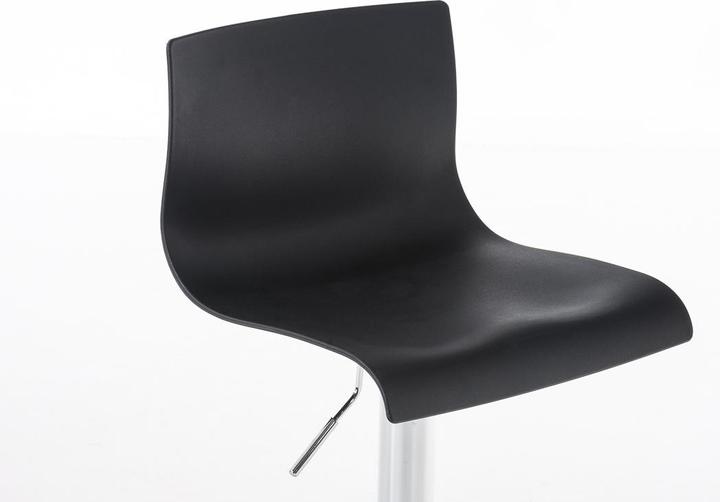 Actual product image CLP Set of 2 bar stools Hoover plastic chrome, black