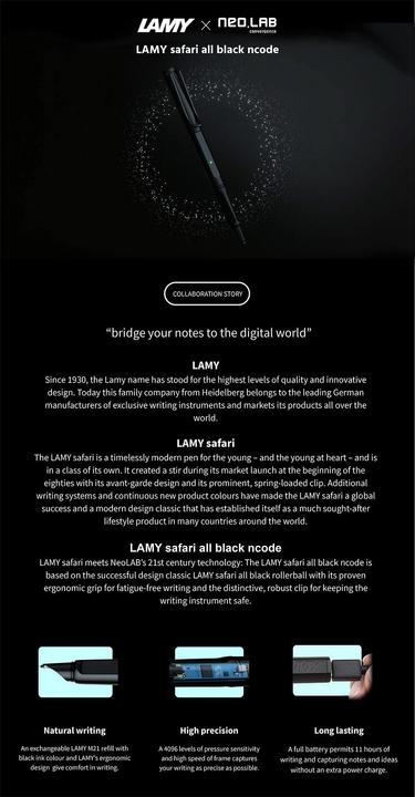 Image du produit Lamy Code NC Safari All Black