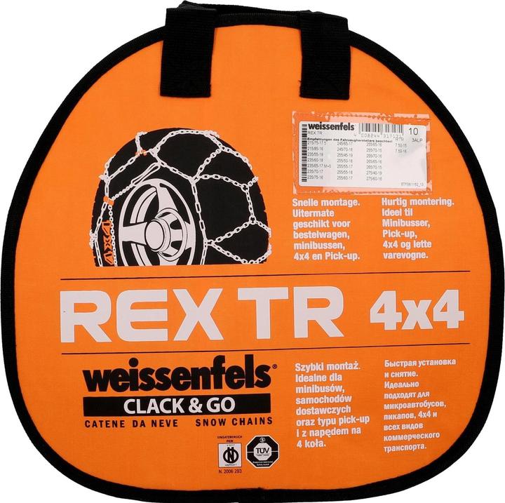 Immagine prodotto Weissenfels Catena da neve in acciaio Rex TR 4 x 4 Gruppo 10