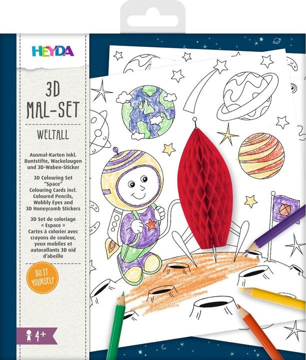 Produktbild Heyda 3D Set de coloriage - Espace